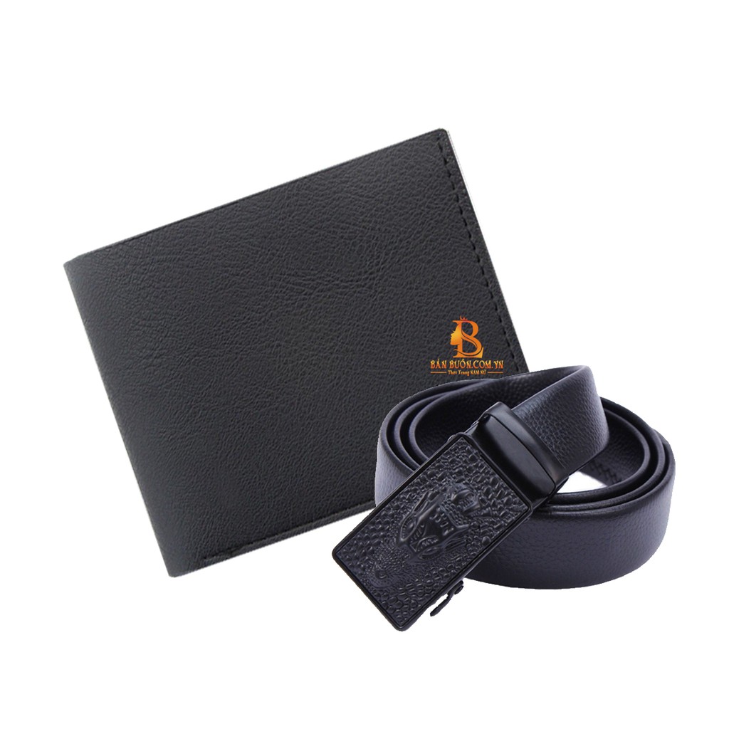 Combo Ví da nam kèm thắt lưng nam thời trang