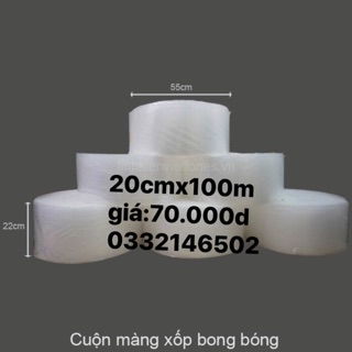 20cmx100 xốp bóng khí gói hàng