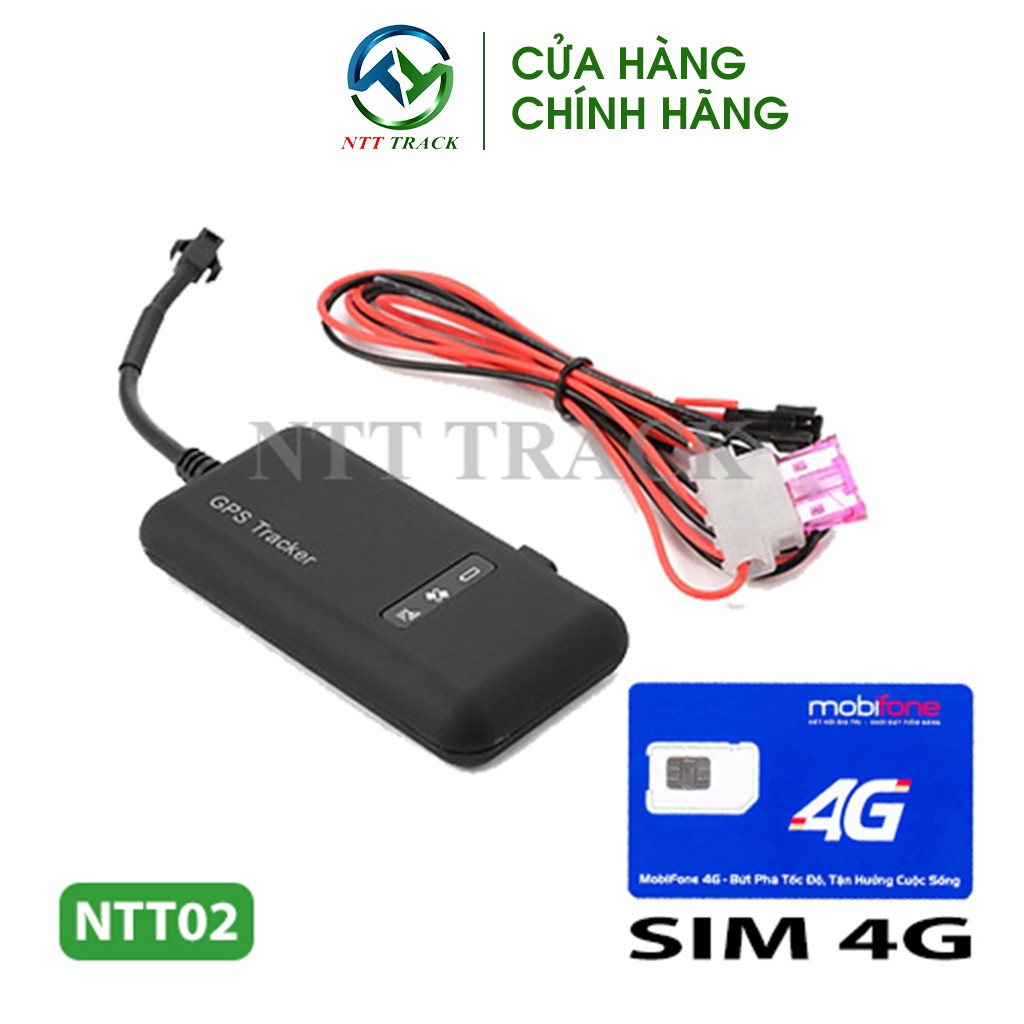 Định vị xe máy ô tô NTT-02 chính hãng chống trộm xe - NTT Track