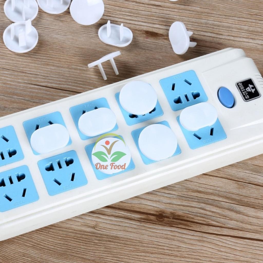 Nút Bịt Ổ Điện 2 Chân Bằng Nhựa ABS Cao Cấp, Nút Che Ổ Cắm Điện Bảo Vệ An Toàn Cho Bé Shop Onefood68