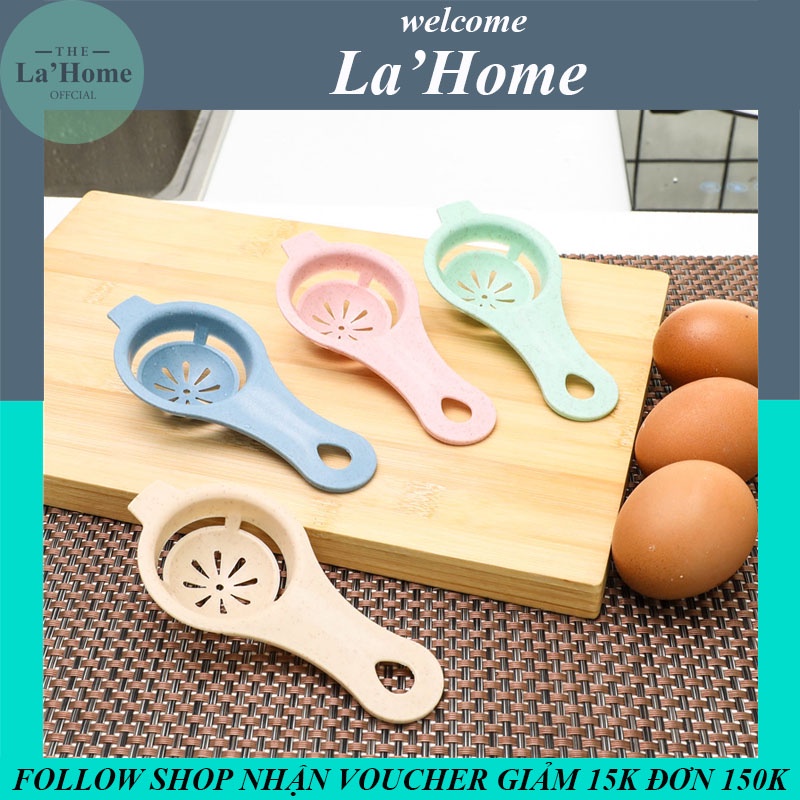 Dụng cụ tách lòng đỏ trứng La'Home lúa mạch nhiều màu, giao màu ngẫu nhiên