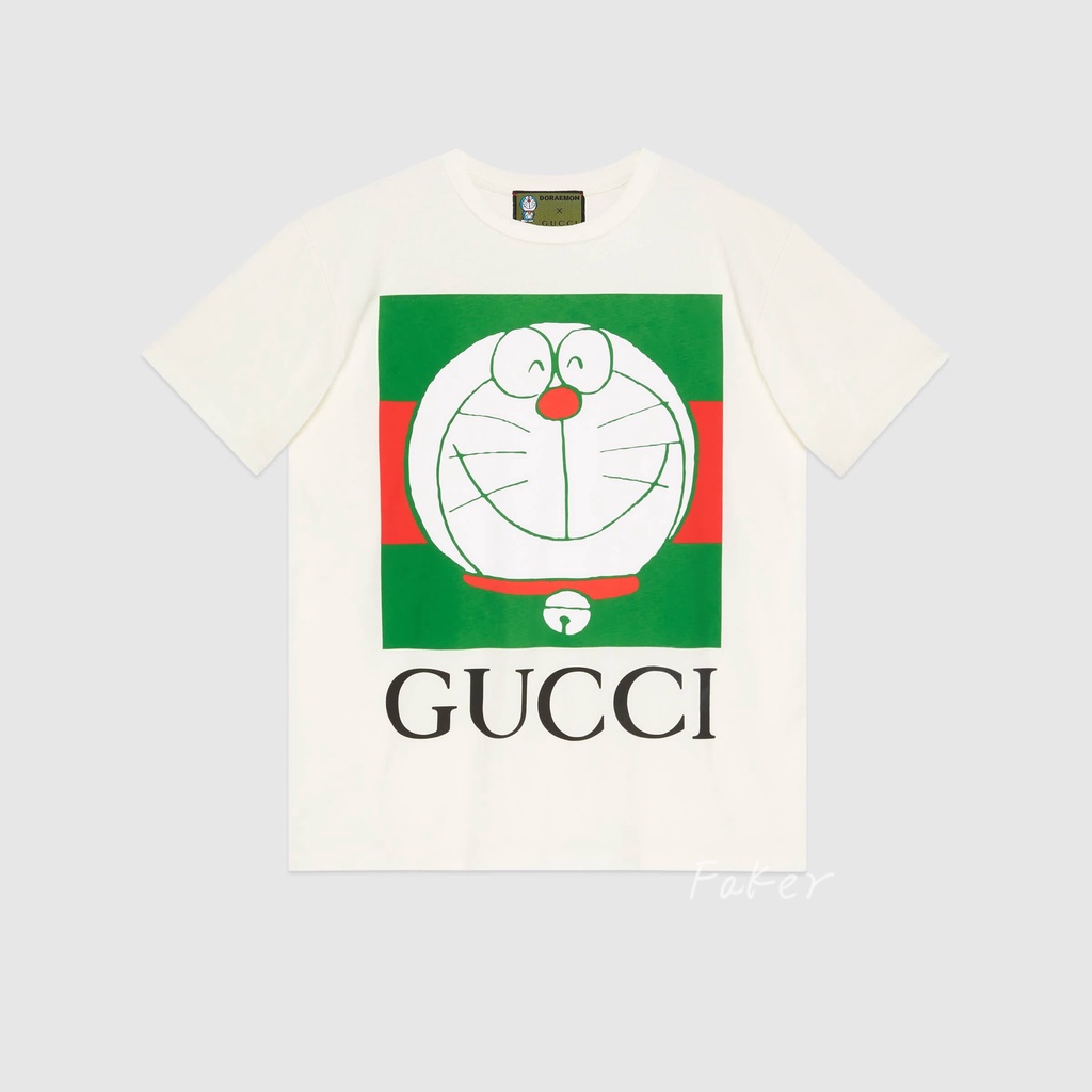 Áo thun tay ngắn dáng rộng in hình Doraemon Doraemon thời trang unisex Guc 21