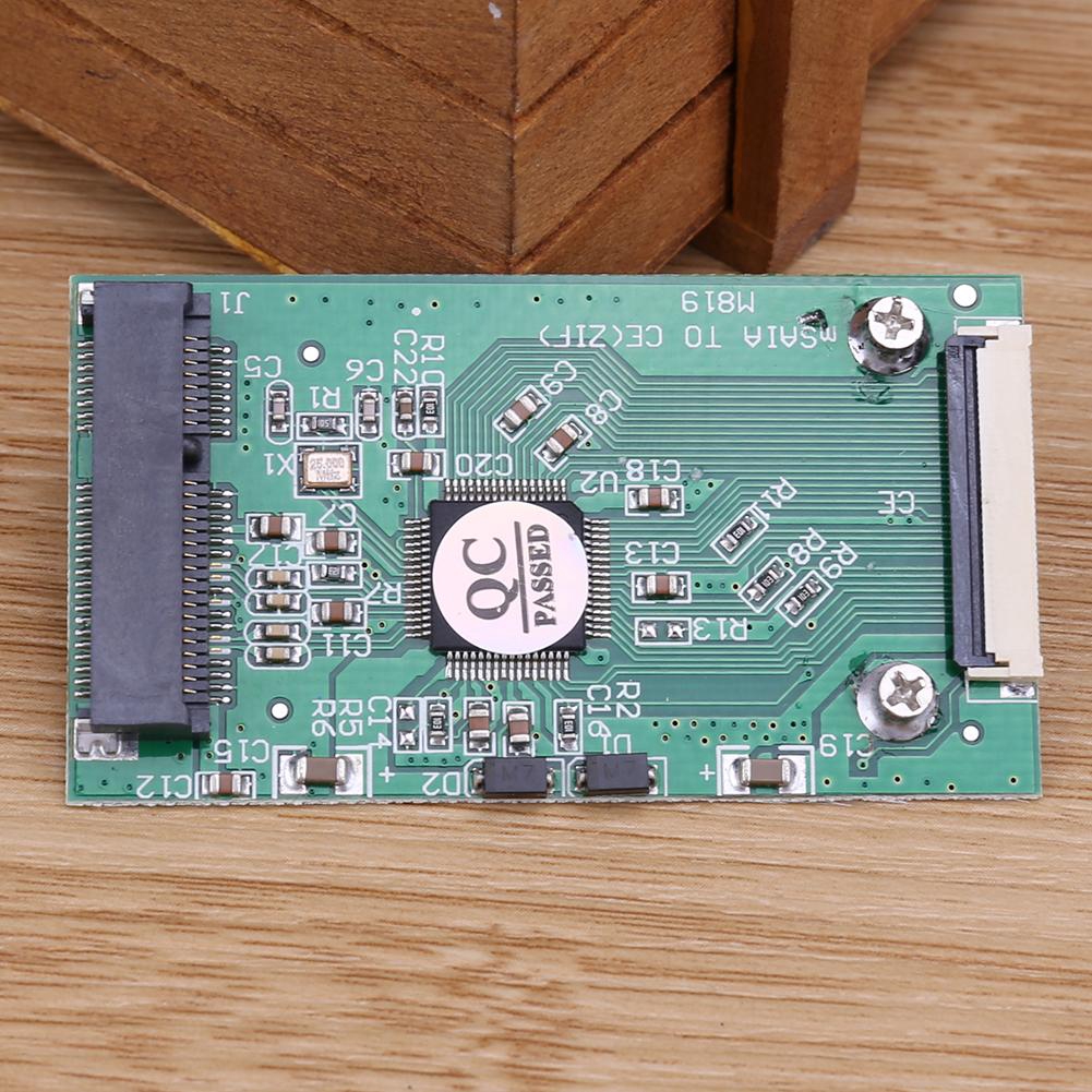 ♚D-CNY♚1pc Mini SATA mSATA PCI-E IPOD SSD to 40pin 1.8inch ZIF CE Converter Card