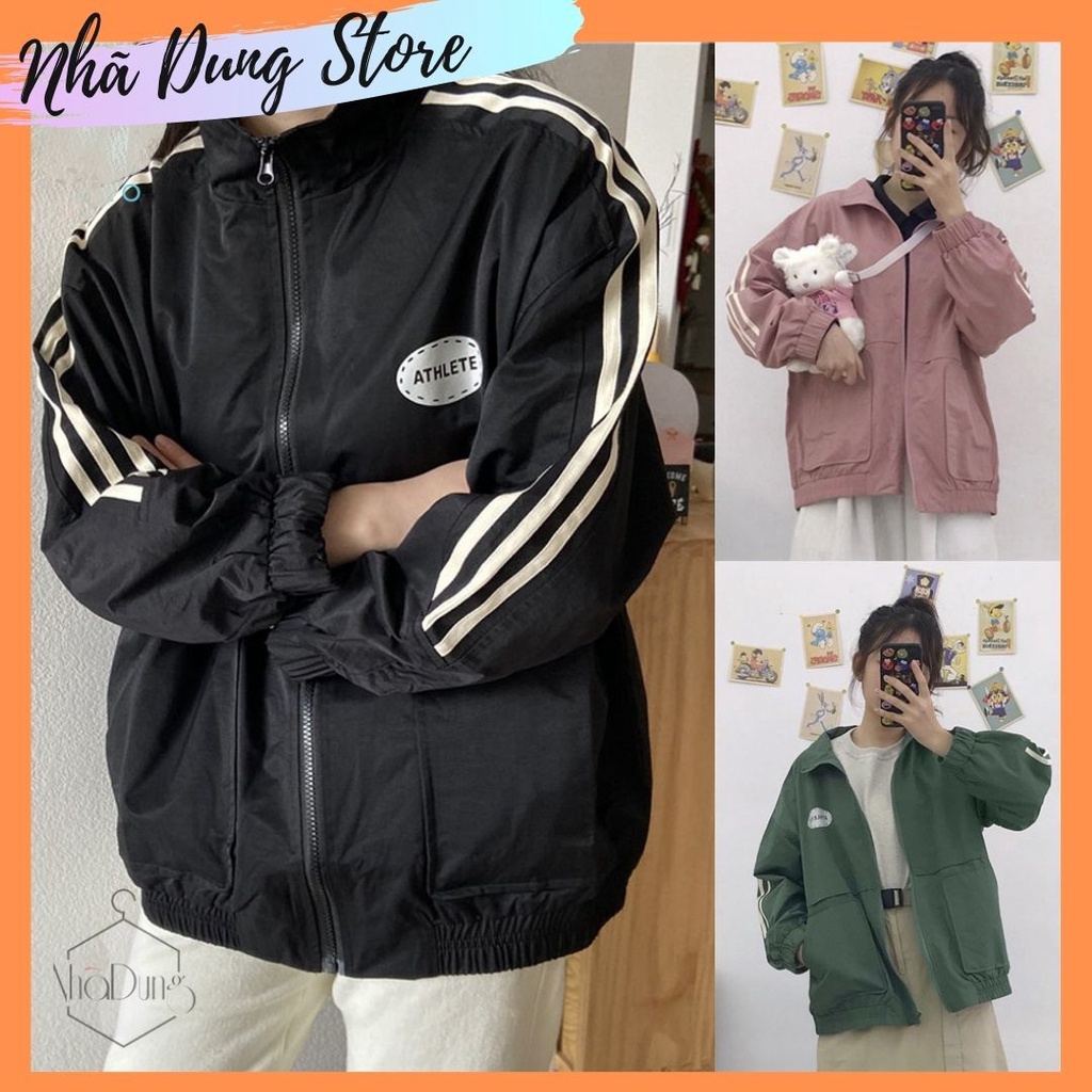 Áo khoác dù, áo khoác gió hai lớp unisex Nhã Dung Store cực bền freesize dưới 60kg