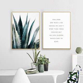Tranh canvas kèm khung tranh treo tường quotes hay