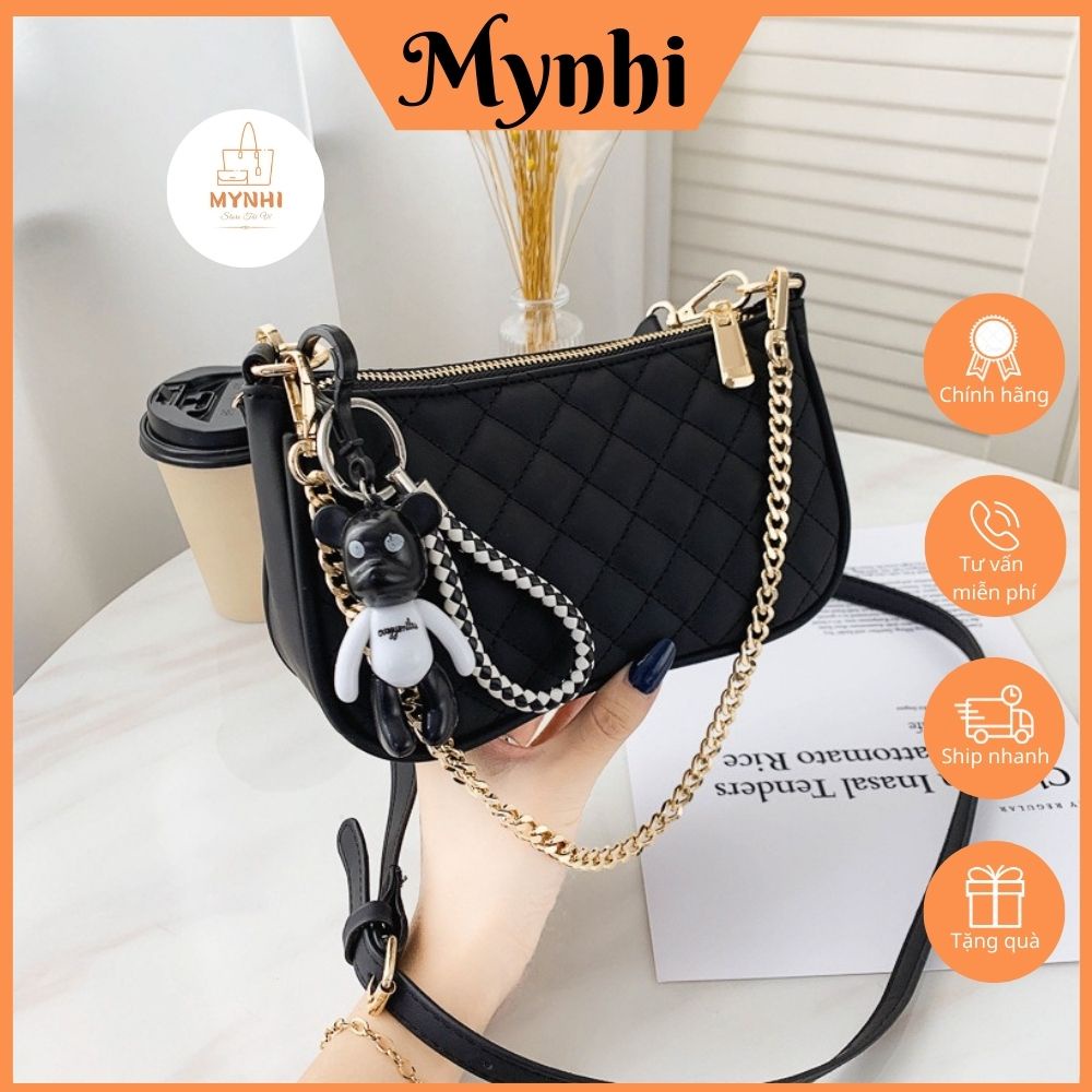 Túi Xách Tay, Túi Đeo Chéo Chần Trám Dập Nổi Phù Hợp Đi Chơi, Dạo Phố SMN285