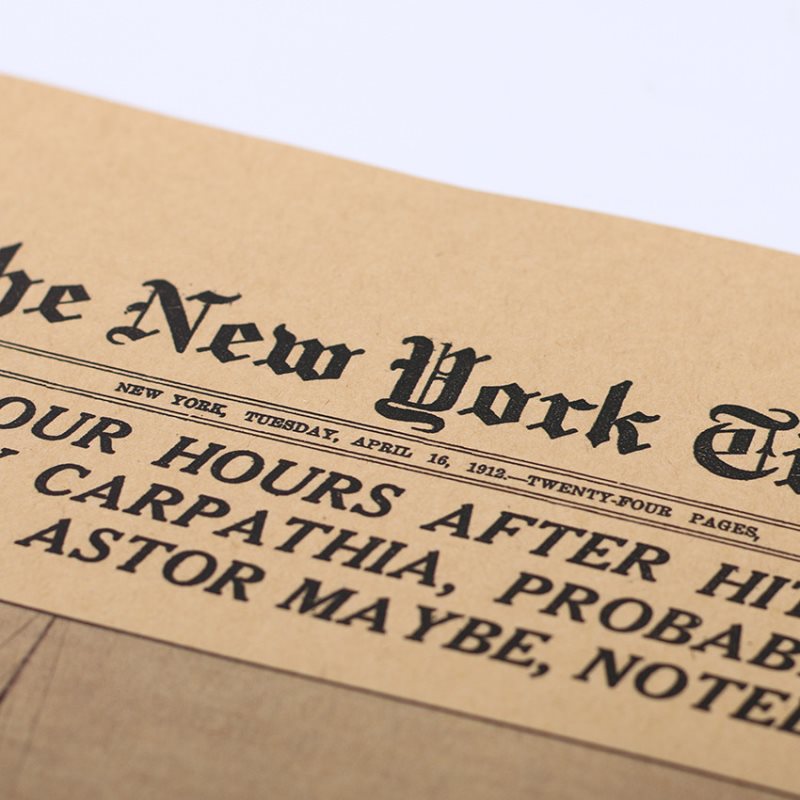 Áp Phích Giấy Kraft Hình Tờ Báo New York Times Mới