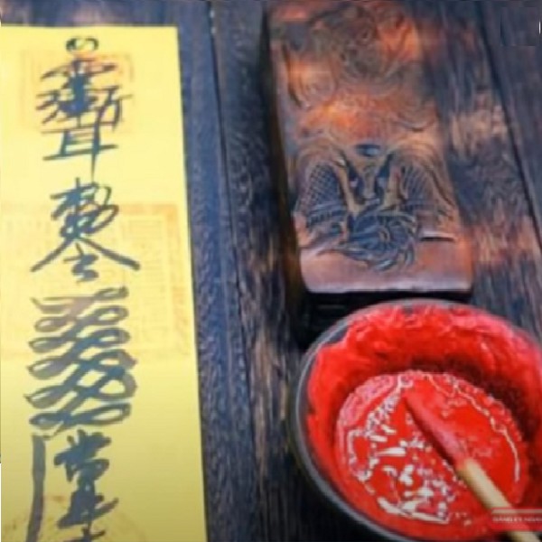 Mực Chu Sa "Nước" vẽ,pha tặng kèm Bút Lông