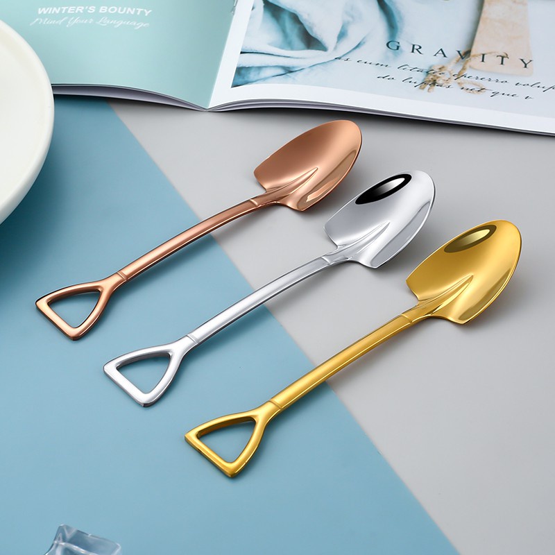 Muỗng KATELV múc kem cà phê thép không gỉ chất lượng cao tiện lợi