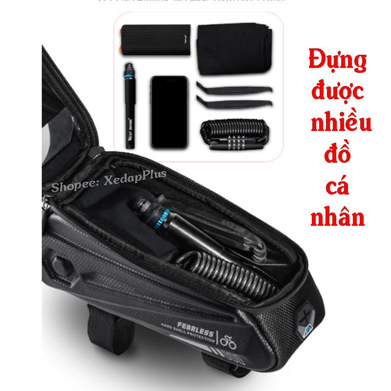 Túi xe đạp treo sườn xe đạp chống nước chính hãng thương hiệu West Biking