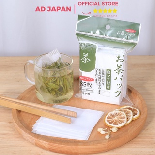 Túi lọc trà, cà phê, thảo dược, thực phẩm set 85 túi Komoda hàng nội địa Nhật Bản AD85