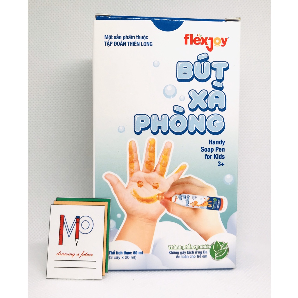 Combo 3 Bút xà phòng rửa tay Flexjoy Flex-JSP001- Có 3 mùi hương (dâu, táo, mâm xôi)- Sạch tay, An toàn, Không kích ứng