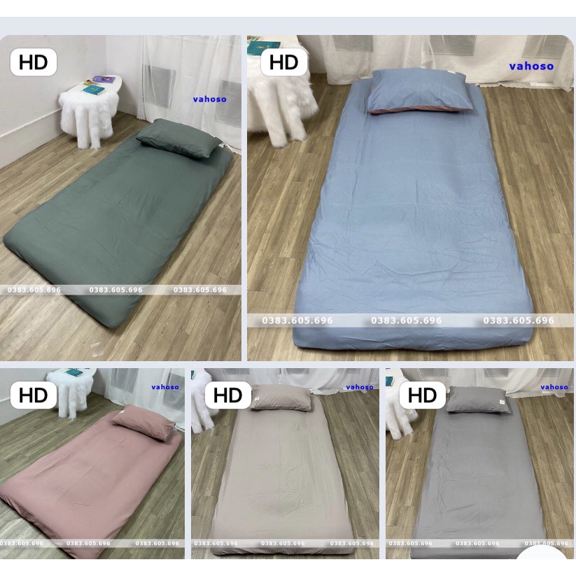 Bộ ga bọc topper và vỏ gối,bảo vệ nệm bông xuất nhật, 1mx2m,1m2x2m,1m4x2m,1m6x2m,1m8x2m