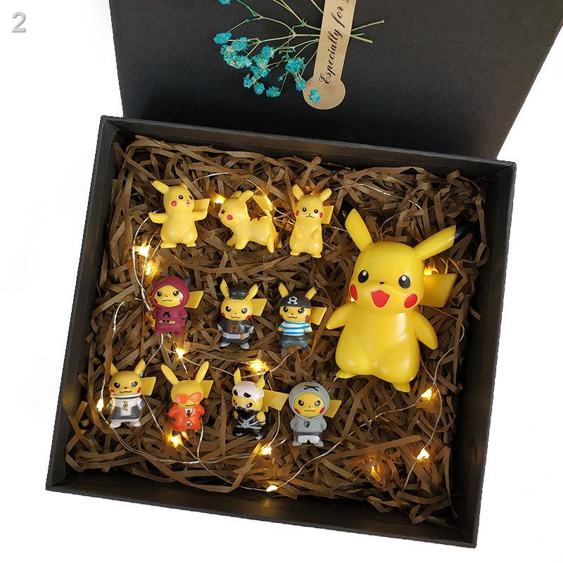 FHộp quà sáng tạo  Hand Office Aberdeen tặng sinh nhật trang trí đầy đủ mô hình Pokémon nhỏ