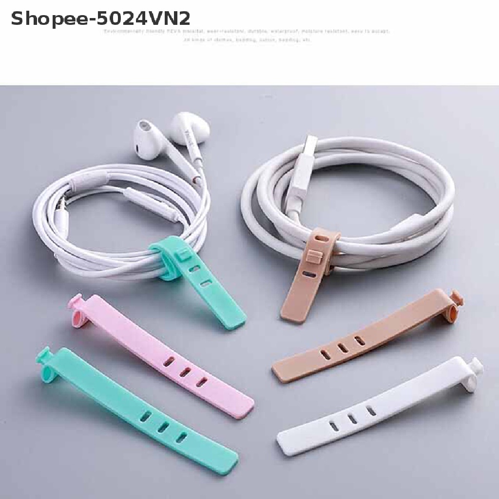 Set 4 dụng cụ quấn dây cáp bằng silicon tiện dụng