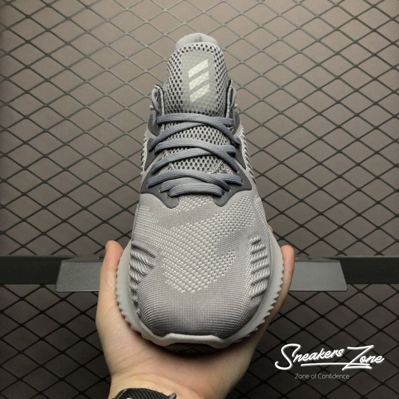 (FREESHIP+HỘP+QUÀ) Giày Thể Thao Sneakers   ALPHABOUNCE Beyond 2018 Grey white Xám đế trắng cực đẹp cho cả nam và nữ