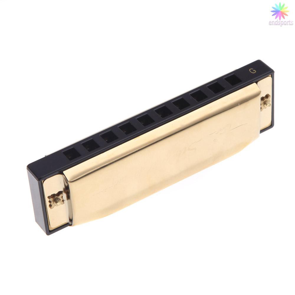 [Ready Stock] Swan Diatonic Harmonica 10 Holes Blues Harp Mouth Organ Key of G Reed Instrument with 