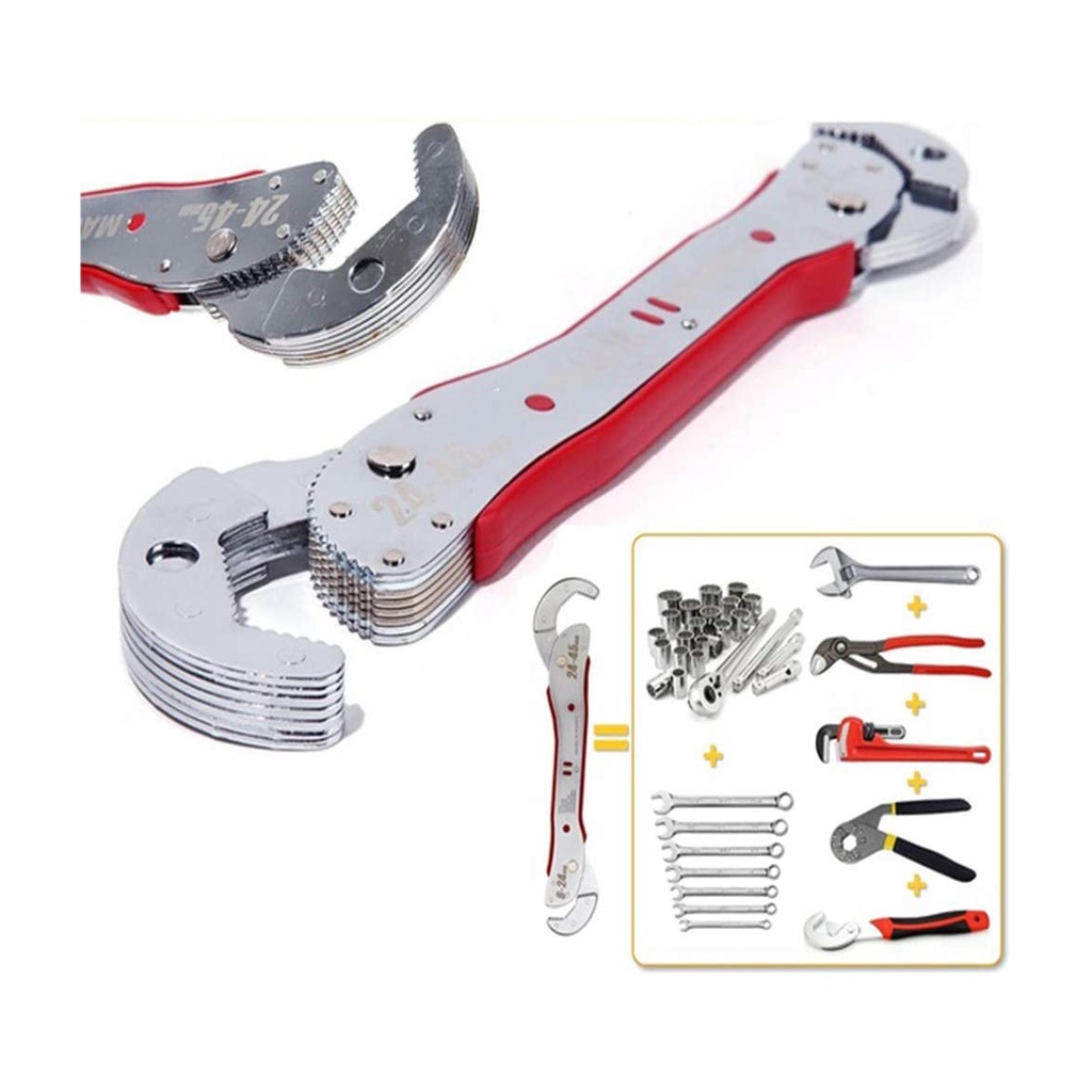 Cờ lê mỏ lết đa năng, tiện ích magic wrench 9-45mm, mở được nhiều loại ốc