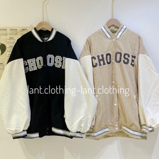 áo boomber tăm chữ choose