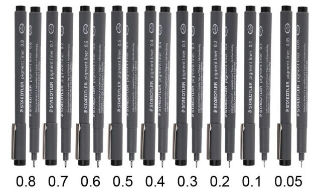 Bút line kháng nước STaedtler pigment liner