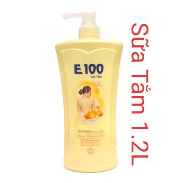 SỮA TẮM E100 SILKY Chai 1,2M