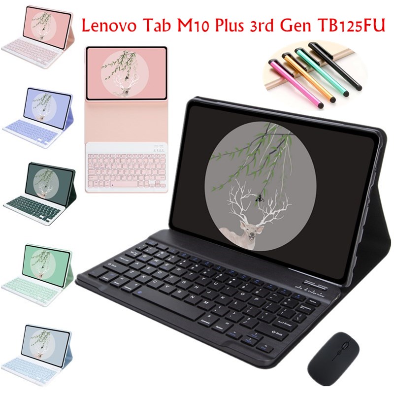 Ốp Máy Tính Bảng TPU Chống Sốc Tích Hợp Bàn Phím Bluetooth Không Dây Cho Lenovo Tab M10 Plus 3rd Gen TB125FU 10.6 inch