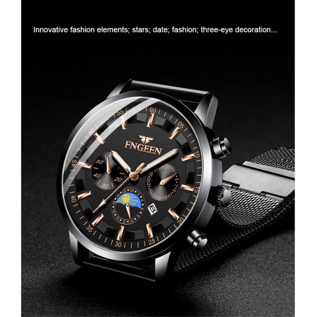 Đồng hồ nam FNGEEN FMTR dây thép nhuyễn Lịch Lãm Sang Trọng | BigBuy360 - bigbuy360.vn