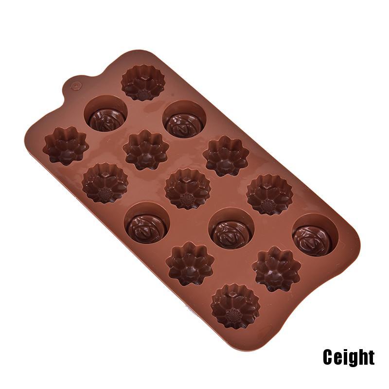 Khuôn bánh hình hoa hồng bằng silicon