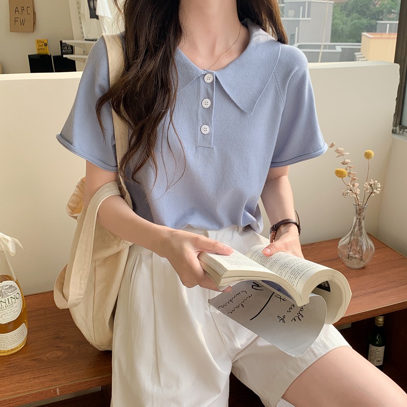  Áo thun polo ngắn tay phong cách retro phương tây | BigBuy360 - bigbuy360.vn