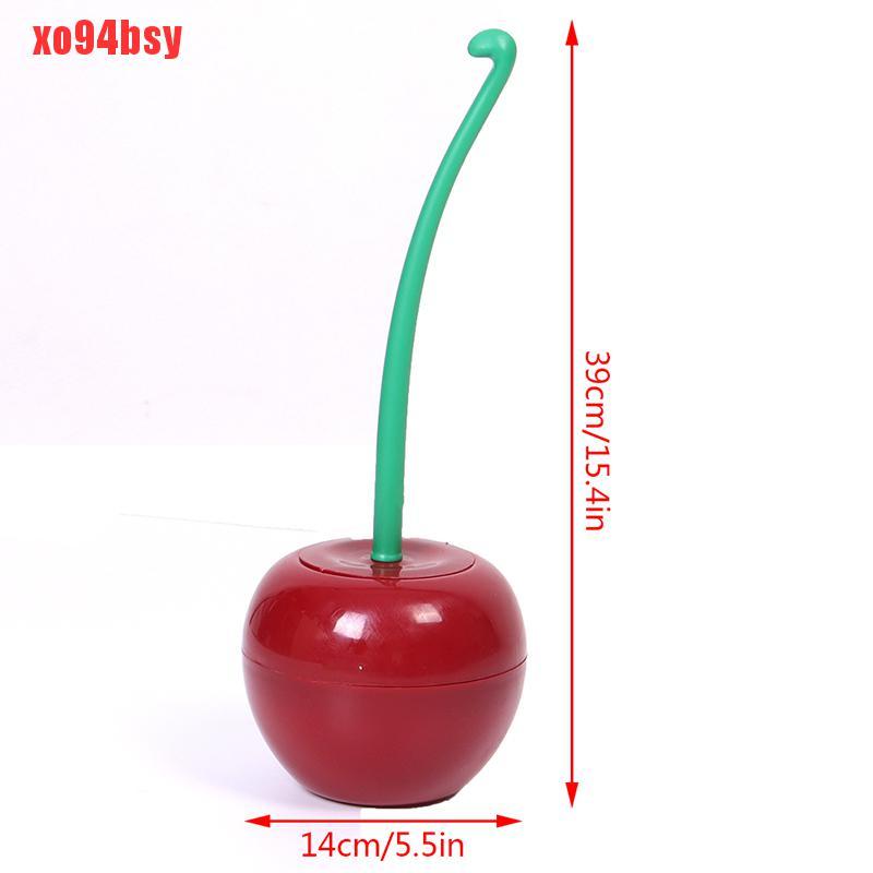 Bộ Cọ Vệ Sinh Bồn Cầu Và Hộp Đựng Hình Quả Cherry Xinh Xắn 94bsy