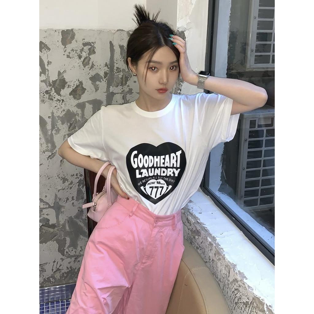 Áo thun tay ngắn Peppermint 51092 in hình thời trang cho nữ