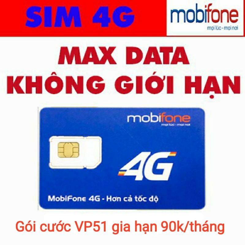 SIM Mobifone VP51 100k/tháng