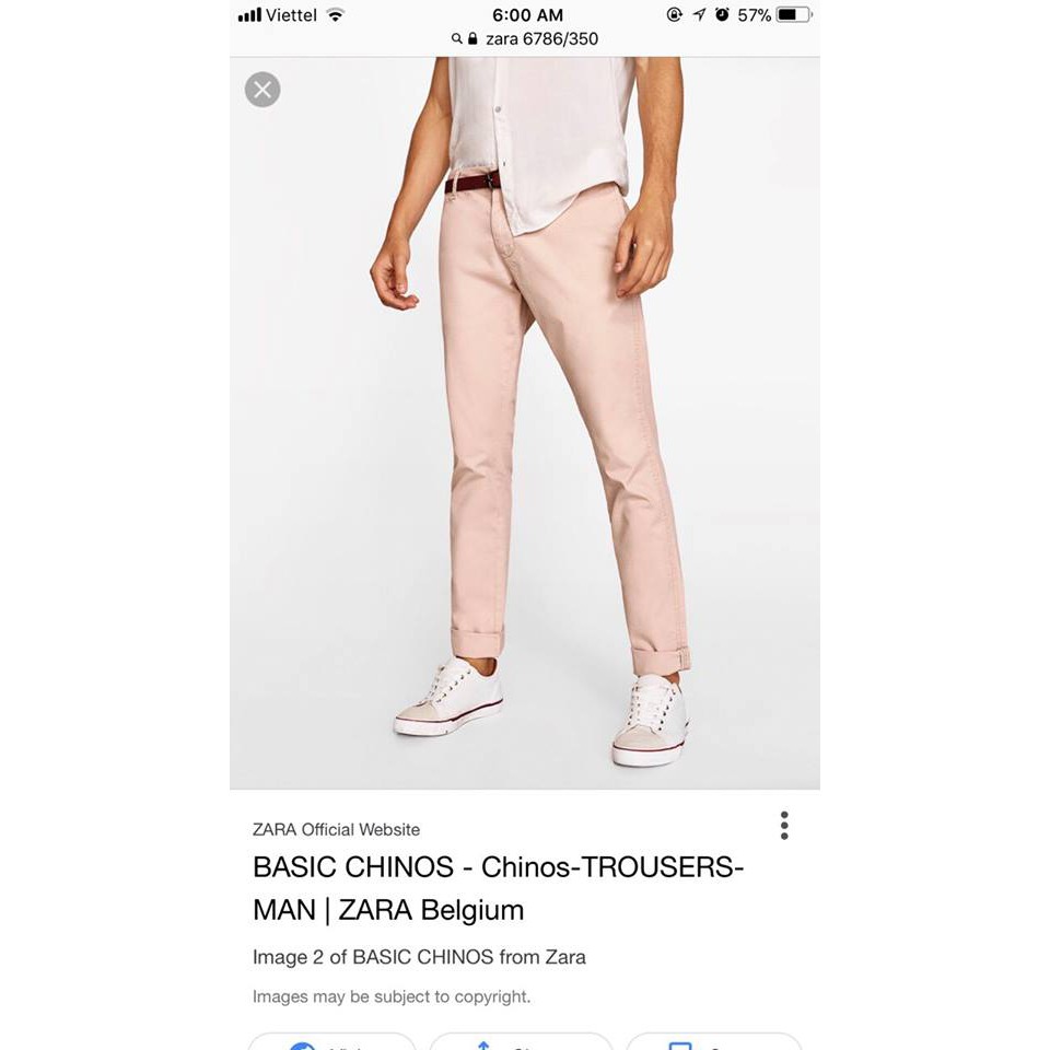 QUẦN KAKI ZARA SLIMFIT