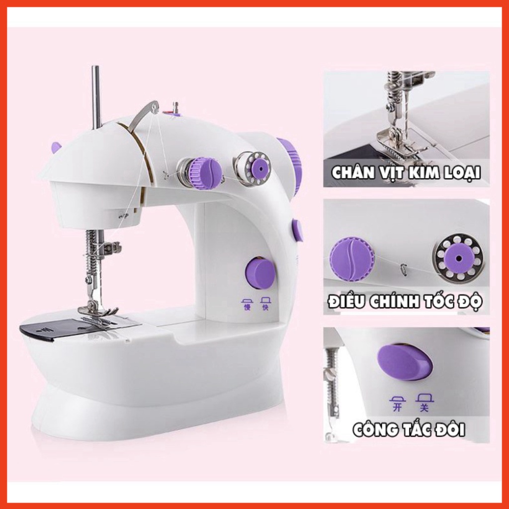 Máy May Để Bàn Nhỏ Gọn, Máy Khâu Mini Gia Đình - PT