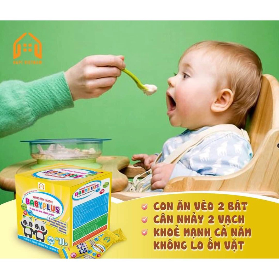 BABYPLUS - Siro Ăn Ngon, Giúp Bé Hết Biếng Ăn, Tăng Đề Kháng, Tiêu Hoá Tốt, Ngừa Táo Bón (combo 5 hộp)