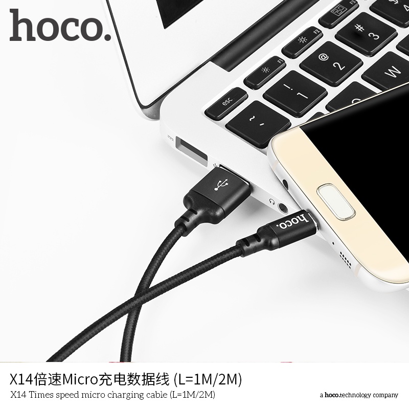 Dây sạc iphone/Micro/Type C Hoco X14 sạc nhanh iphone,hỗ trợ sạc nhanh iphone 6/7/8/x/xs/11 sạc ip dài 1m,2m