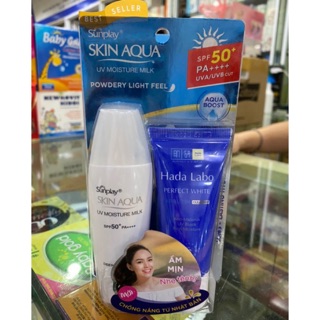 Sự Palau Sunplay skin Aqua UV Moisture milk  spf50+/PA++++ Sữa chống nắng dưỡng da
