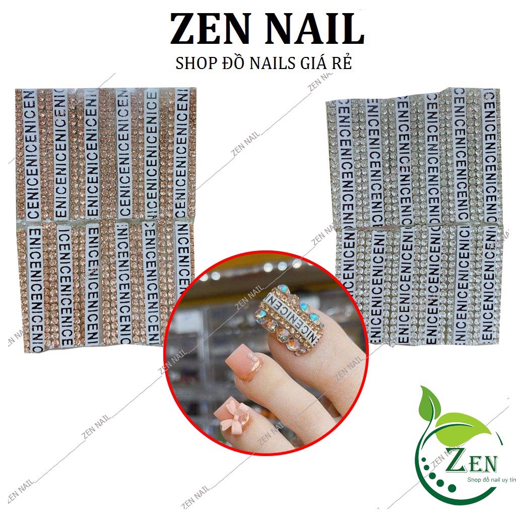 Charm nail , charm đá đính móng chân , phụ kiện nail trang trí