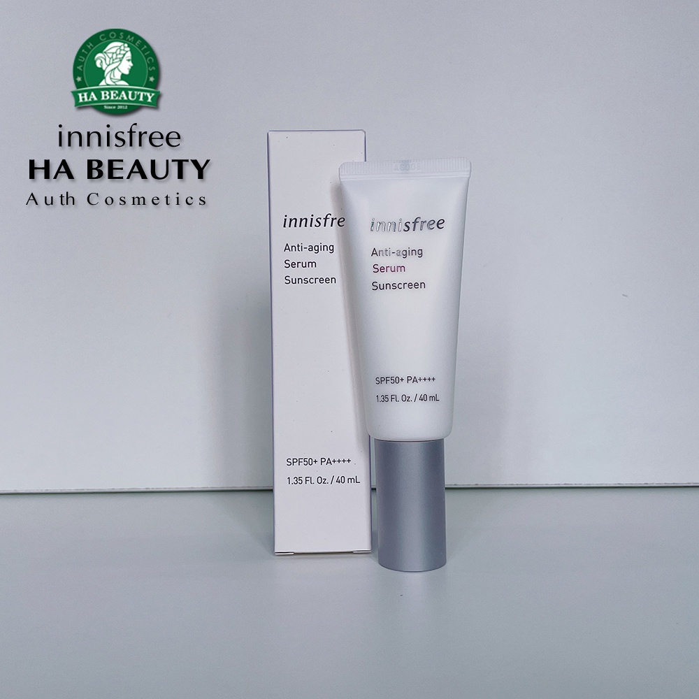 Kem chống nắng ngăn ngừa chống lão hóa innisfree Anti-aging Serum Sunscreen SPF 50+PA++++ 40ml dưỡng ẩm