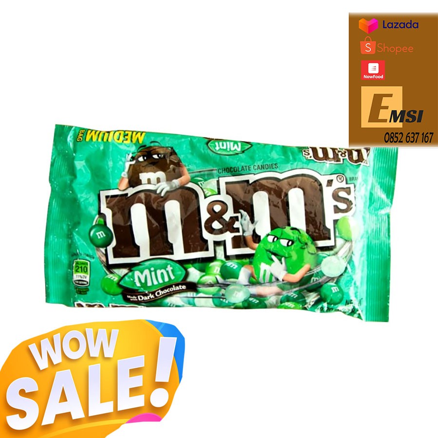 Kẹo socola M&M 323g của Mỹ, hàng chính hãng