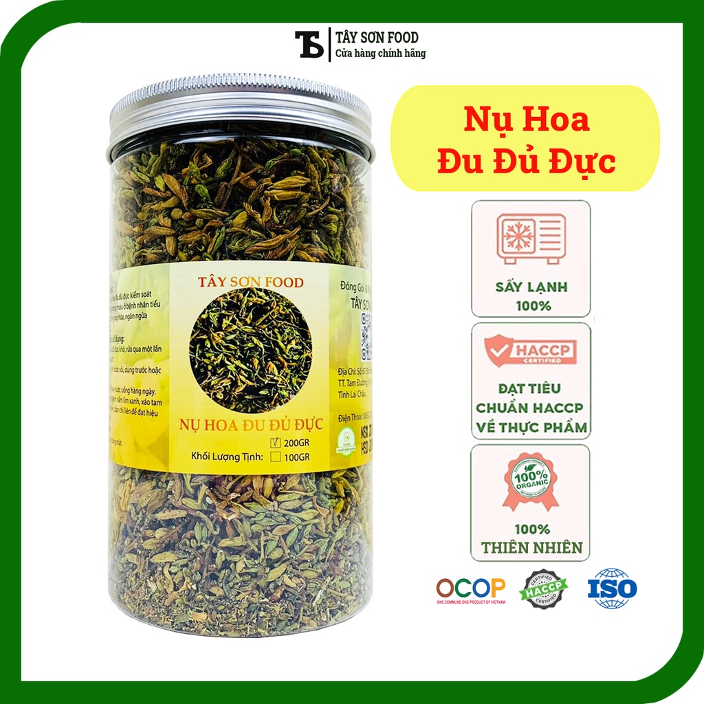 HŨ 200GR Nụ Hoa Đu Đủ Đực Khô Sạch Thượng Hạng - Tây Sơn Food