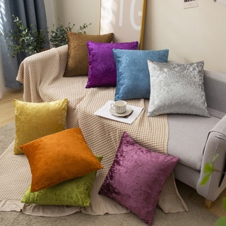  Gối Tựa Lưng Sofa,Trang Trí VẢI NHUNG GẤM TRƠN MÀU CAO CẤP