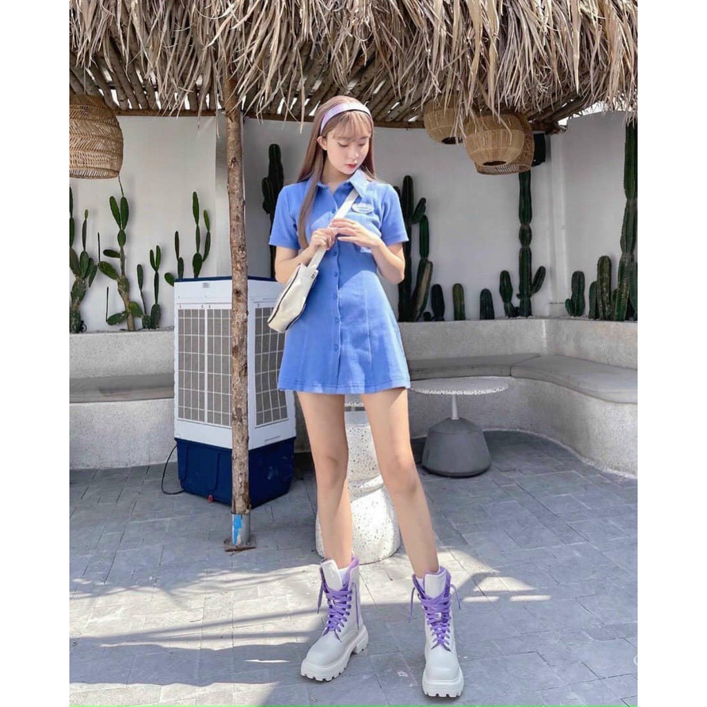 [FREESHIP] Đầm thun cổ somi logo 2 màu 🥰_CHIBEST_DT023 | BigBuy360 - bigbuy360.vn
