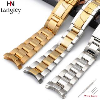 Dây đeo đồng hồ Rolex Daytona 17mm 20mm bằng thép không gỉ