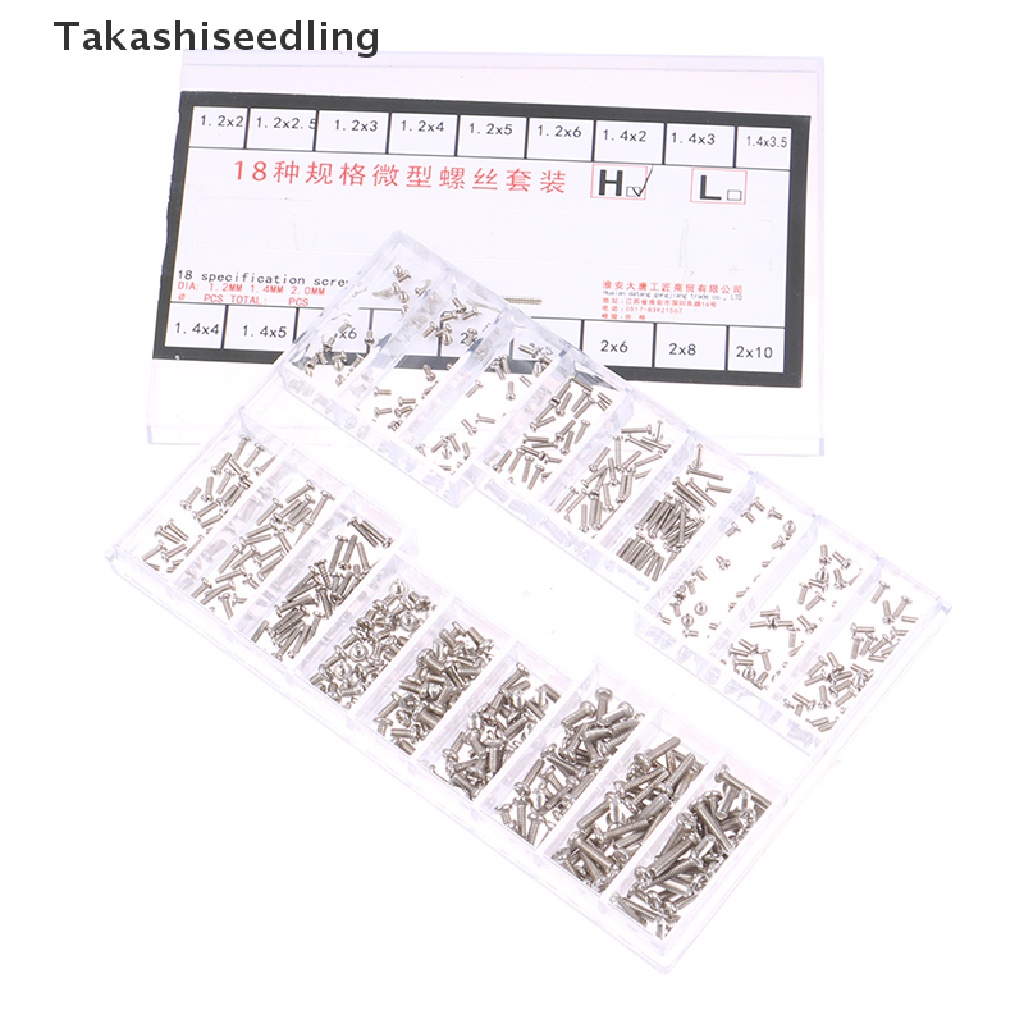 Hộp 500 ốc vít mini 18 loại chuyên dụng cho laptop DIY