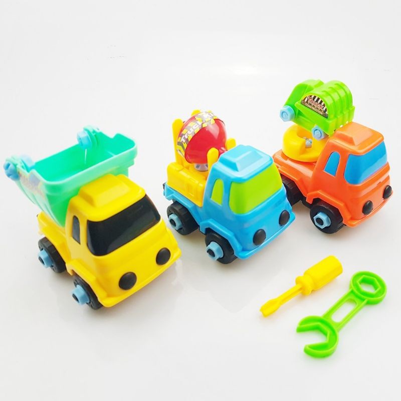 Đồ chơi xe ô tô công trình xây dựng cho bé, màu sắc đẹp, chất liệu an toàn - soleil shop
