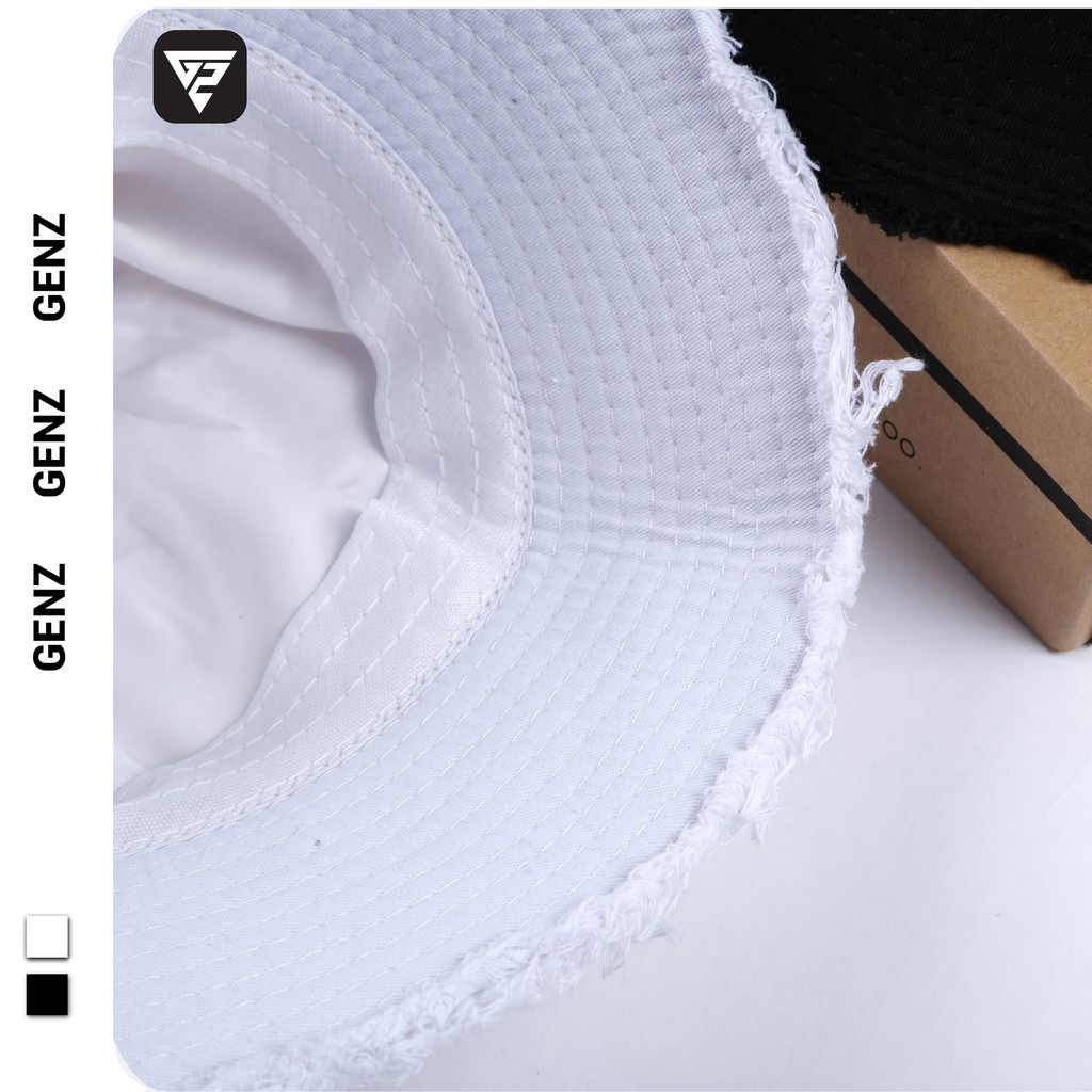 Mũ bucket vành nón cụp thêu logo GENZ nhiều màu phong cách Unisex phù hợp cả nam nữ
