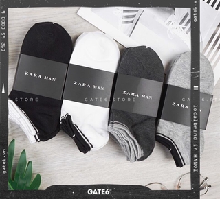 Tất Zara ngắn cổ viền
