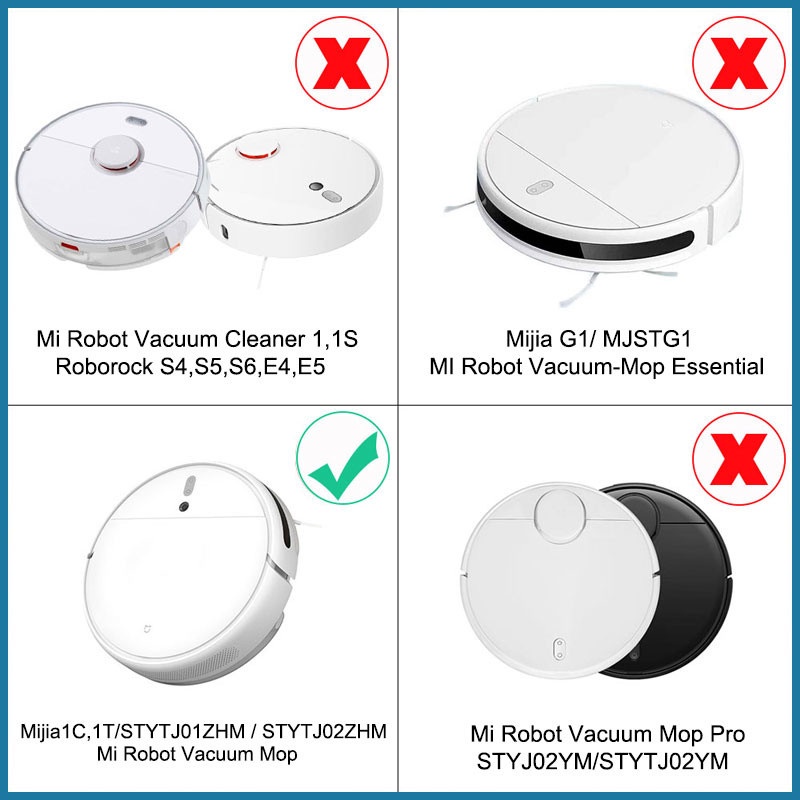 Vỏ Bọc Thùng Nước Thay Thế Cho Mi Robot Hút Bụi Mop 1C STYTJ01ZHM For Xiaomi Mijia 2 Ultra 2C Mop2 STYTJ03ZHM 1T/STYTJ02ZHM Mop 2 Pro+/F9