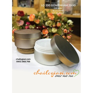 HŨ ĐỰNG KEM 200 ĐỒNG NHÁM 200GRAM